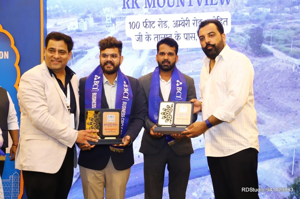 RK Property & Consultant, Main Sponsor of the BCI Bizzcone Business Conclave in Udaipur 🙏Honour (1)