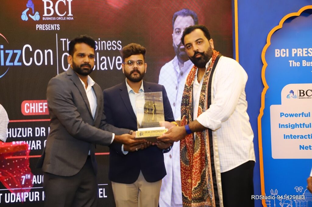 RK Property & Consultant, Main Sponsor of the BCI Bizzcone Business Conclave in Udaipur 🙏Honour (4)